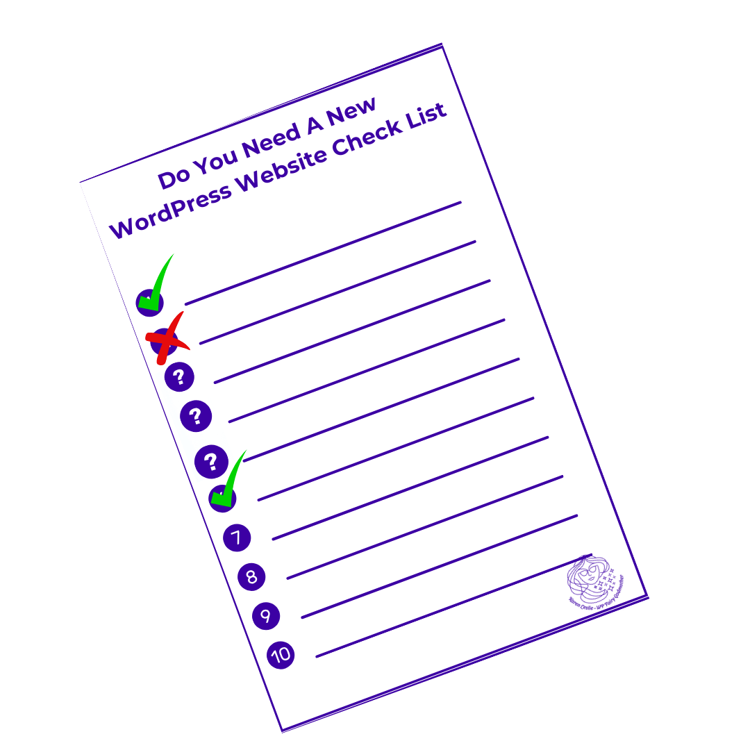 new website checklist
